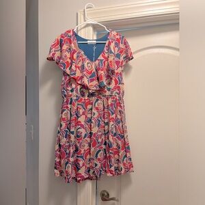 Emily Wonder Floral Short Sleeve Dress